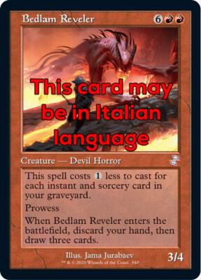 MTG BEDLAM REVELER EXC - PANDÄMONENFRESSER - TSR X IT - MAGIC