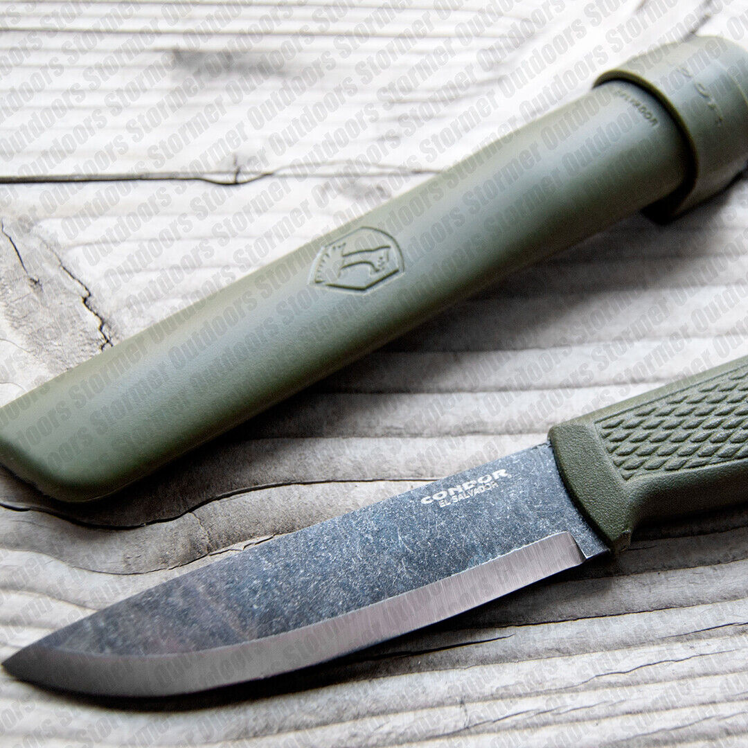 Condor Terrasaur Knife By Joe Flowers 1095 Carbon Steel with Sheath CTK3943-4.1