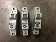 Allen Bradley 1492-CB1 Ser C Circuit Breaker G020 2A 1/6HP Lot Of 3
