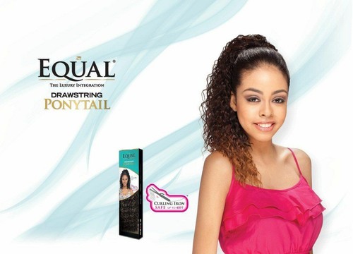 MEGA GIRL BY FREETRESS EQUAL SYNTHETIC DRAWSTRING PONYTAIL LONG CURLY STYLE - Picture 17 of 26