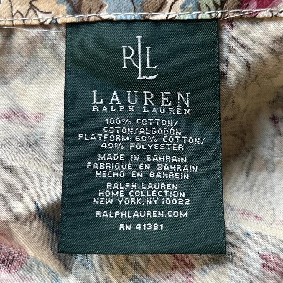 Falda De Colección Ralph Lauren Hogar Cama-Tánger REINA Algodón Satén-17" Polvo Volantes Foto 4 de 4
