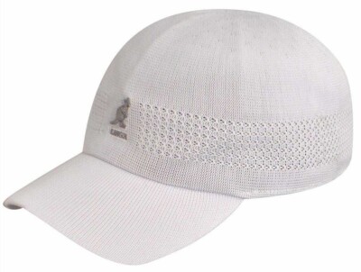 KANGOL Tropic Ventair Spacecap Seamless Knit Summer Baseball Cap Hat XL Wht NWT!