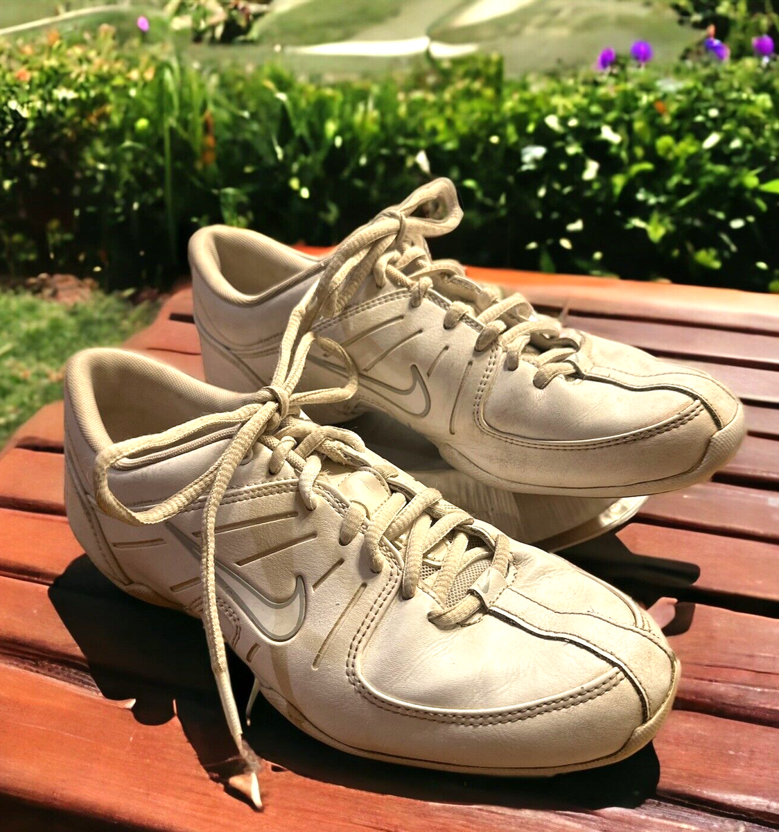Nike Air Mix Down White Leather Cheer Dance Shoes 519933-100