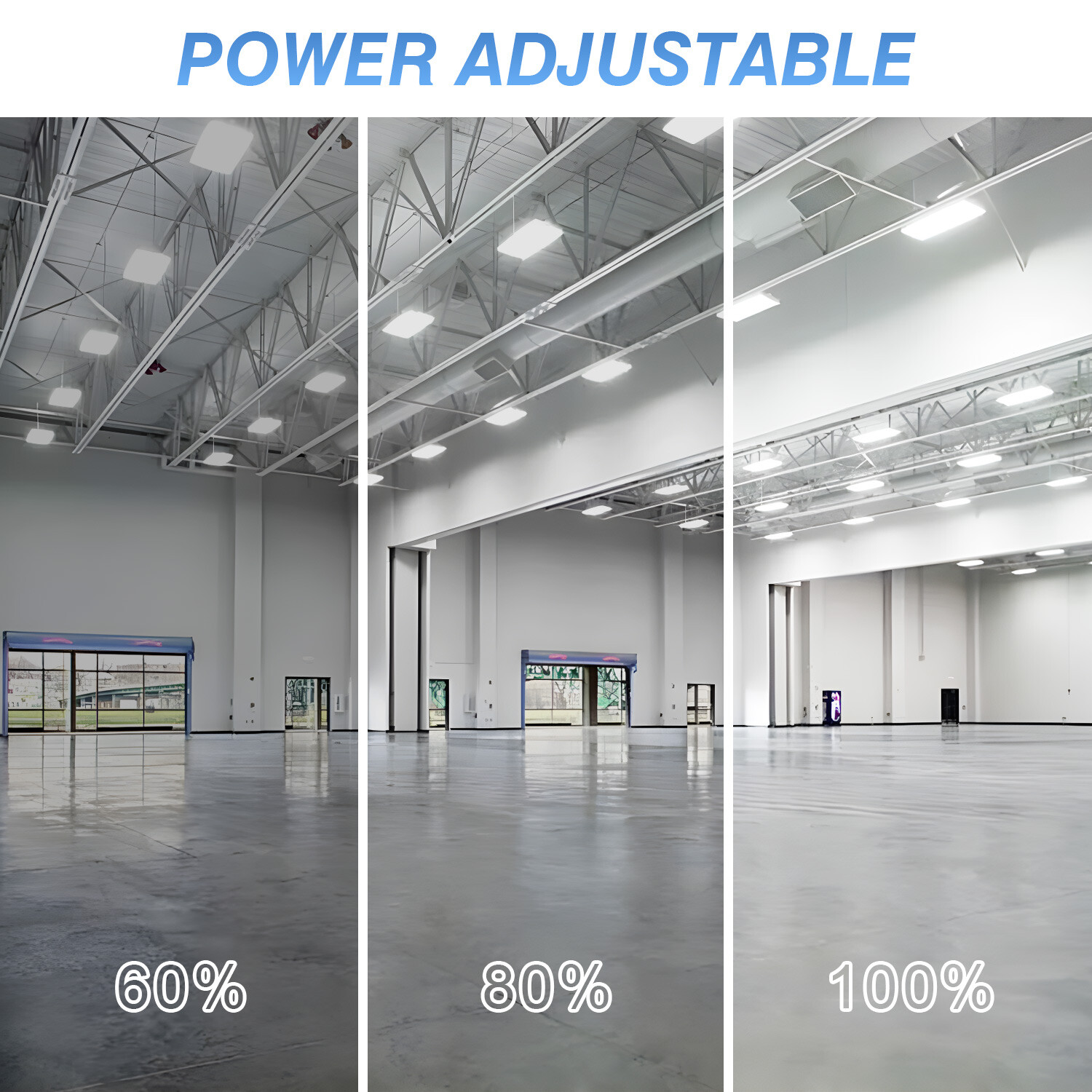 300Watt LED Linear High Bay Shop Light Commercial Warehouse Factory Hanging Lamp