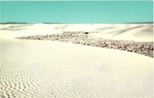 New Mexico Ripples of White Sands White Sands National Monument Vintage Postcard