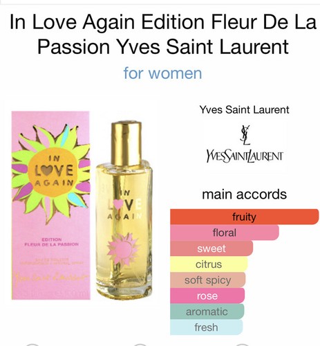 In Love Again Edition Fleur De La Passion Yves Saint Laurent 95% full RARE - Picture 6 of 8