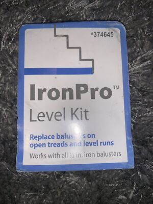 New L.J. Smith LI-PROLVL Satin Black IronPro Level Kit Iron Baluster 374645