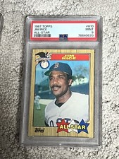 PSA 9 MINT BASEBALL CARD 1987 TOPPS HOF JIM RICE ALL STAR BOSTON RED SOX