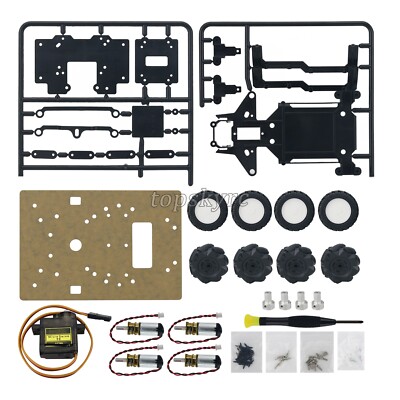 YOURFUN 3-Mode Smart Robot Car Chassis w/ Differential Ackerman/ Mecanum Wheel