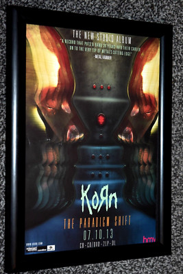 KORN band framed A4 paradigm shift 2013 ALBUM original ART poster