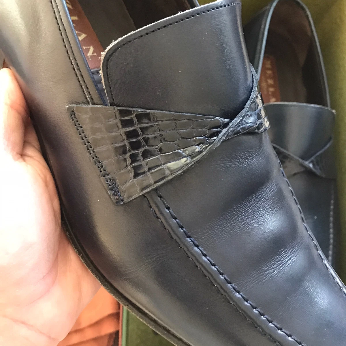 Alligator shoes shop on ebay