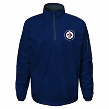 Outerstuff NHL Winnipeg Jets Youth Boys Alpha Performance 1/4 Zip T-Shirt, Tr...