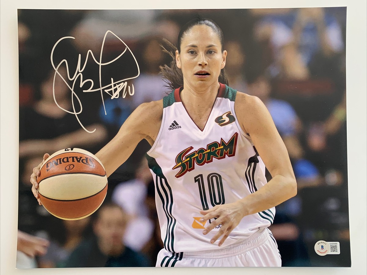 WNBA Sue Bird サイン入り写真 Sue Bird Autographed 11x14 Seattle Storm WNBA GOAT Beckett