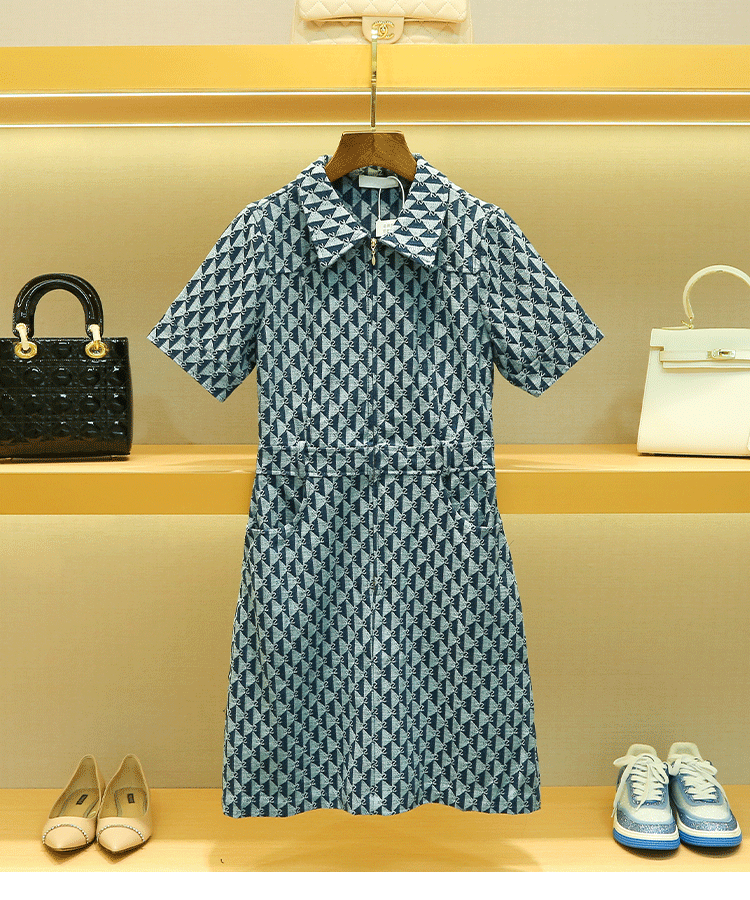 sandro jacquard denim coat dress