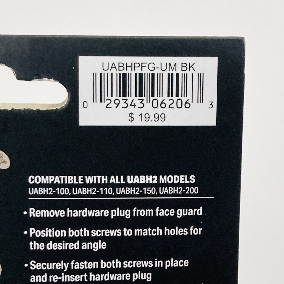 Under Armour UA Universal Baseball Pro Batting Helmet Jaw Face Guard