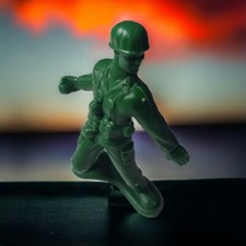 Army Man 4 Inch Vintage Soldier Greenbrier International Play Toy Plastic