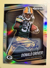 Panini 2025 Prizm Black Donald Driver Packers Autographed Football Card #61