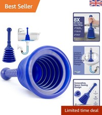 Compact Luigi's Plunger for Efficient Sink and Bath Unclogging - Large Bellows