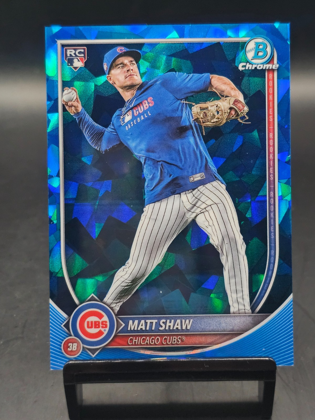 2025 Bowman Chrome Sapphire Edition Image Variation Matt Shaw RC #46