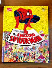 Look and Find The Amazing Spider-Man  – 1992– Hardcover – Very Good Condition