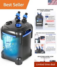 172GPH Canister Filter for Aquariums with Free Media-