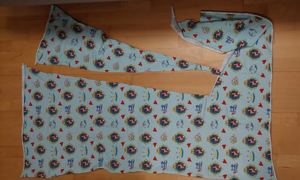 Milli Zwergenschön Jerseyrest 120x40-55cm und Label, von Farbenmix - Bild 2 von 2