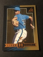 1998 Pinnacle Zenith Z Gold Livan Hernandez #75 /100