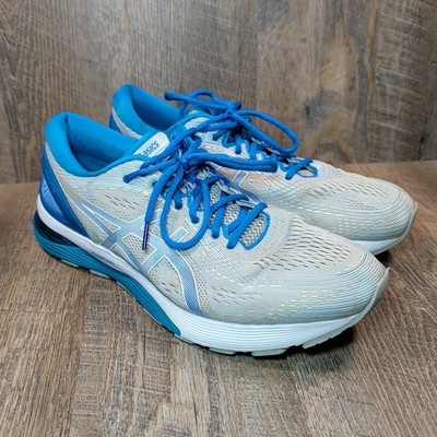 ASICS Gel Nimbus 21 Mens Size 13 Mid Grey Illusion Blue Athletic Running Shoes