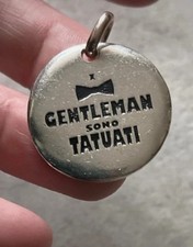 Queriot ciondolo Gentleman sono tatuati argento 925 oro 9k