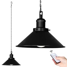 Bailoch Pack Black Portable Battery Operated Hanging Light, Rechargeable 1
