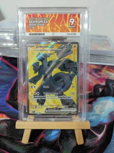 Zekrom EX Black Bolt English Secret Rare Card 158/086 Ace 9