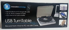 INNOVATIVE TECHNOLOGY IT ITUT-201SVR USB TURNTABLE Used W/ USB import