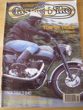 CLASSIC BIKE SEP 1990 PRE-UNIT TRIUMPH T100 TRICK TRIALS B40 BRYAN WADE NORVIN