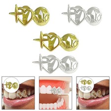 Griglia per denti Hip Hop, decorazione multifunzionale e portatile per feste