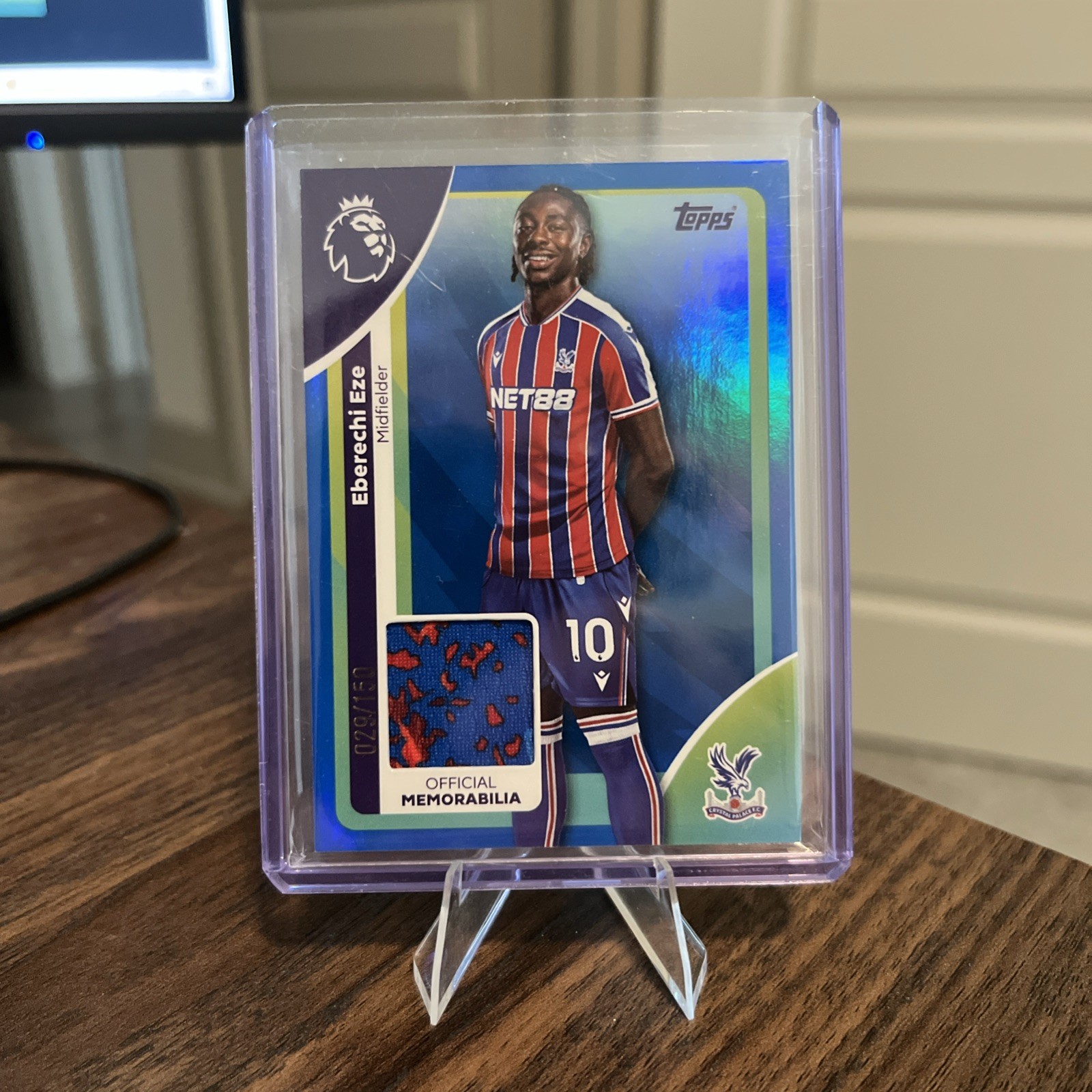 Eberechi Eze /150 Player Worn Relic Patch - Topps Premier League 25-26 - Palace