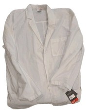 Dickies Unisex EDS Signature 40" Lab Coat 3 Pkt White Medium NWT Minor Wear 