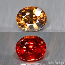 1.54Ct Oval_Topnotch 100% Natural Color Change Garnet_Tanzania