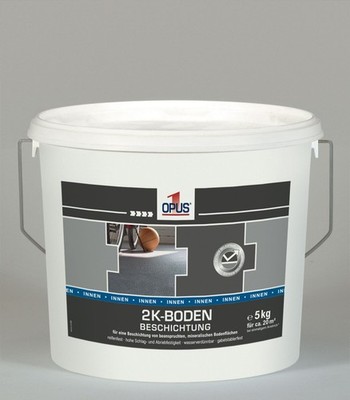  10,00L   5L Opus  2K-Boden Beschichtung RAL 7030 steingrau  Beton