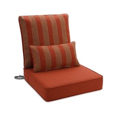 Outdoor Deep Seat Cushion Set 24x24x5.1 in Patio Furniture Cushions Waterproof