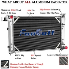 3Row Aluminum Radiator fit 1994-2002 96 Dodge Ram 1500 2500 3500 3.9L 5.2L 5.9L;