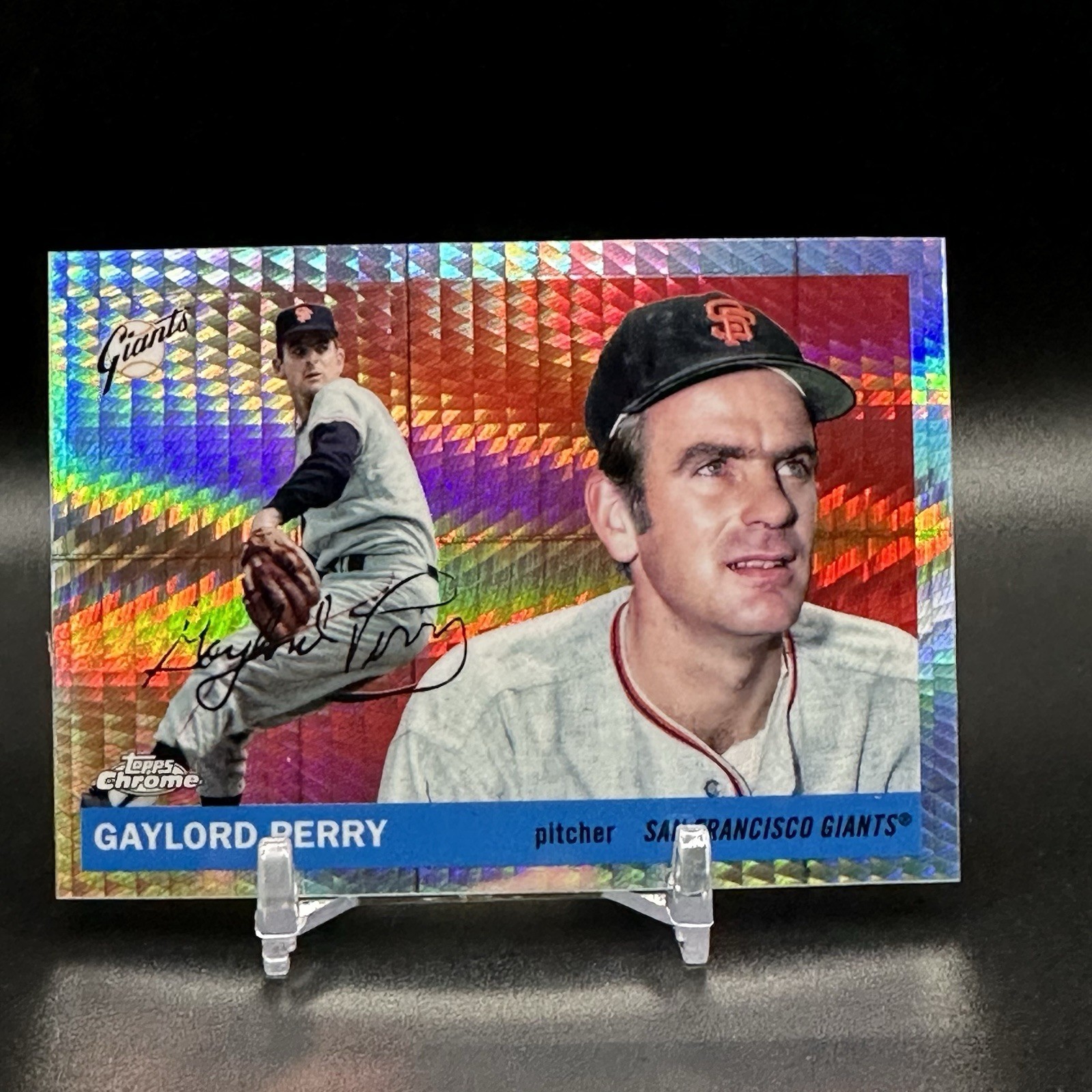 2025 Topps Chrome Platinum Prism Refractor #409 Gaylord Perry San Francisco