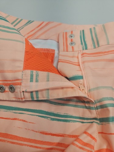 Adidas Shorts Damen 4 Golftaschen Gürtelschlaufen bunt lachs pink - Bild 9 von 13