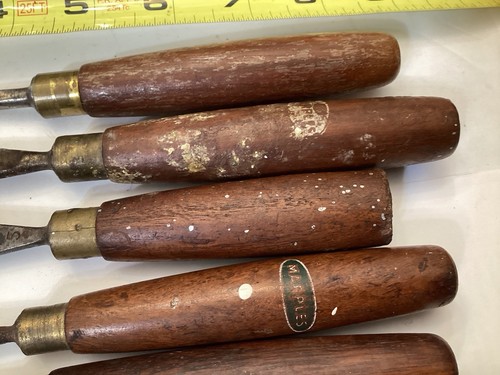 12 vintage Marples carving chisels good user tools to restore As Found - Picture 6 of 18