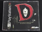 D (Sony PlayStation 1, 1996)Tested - No Manual