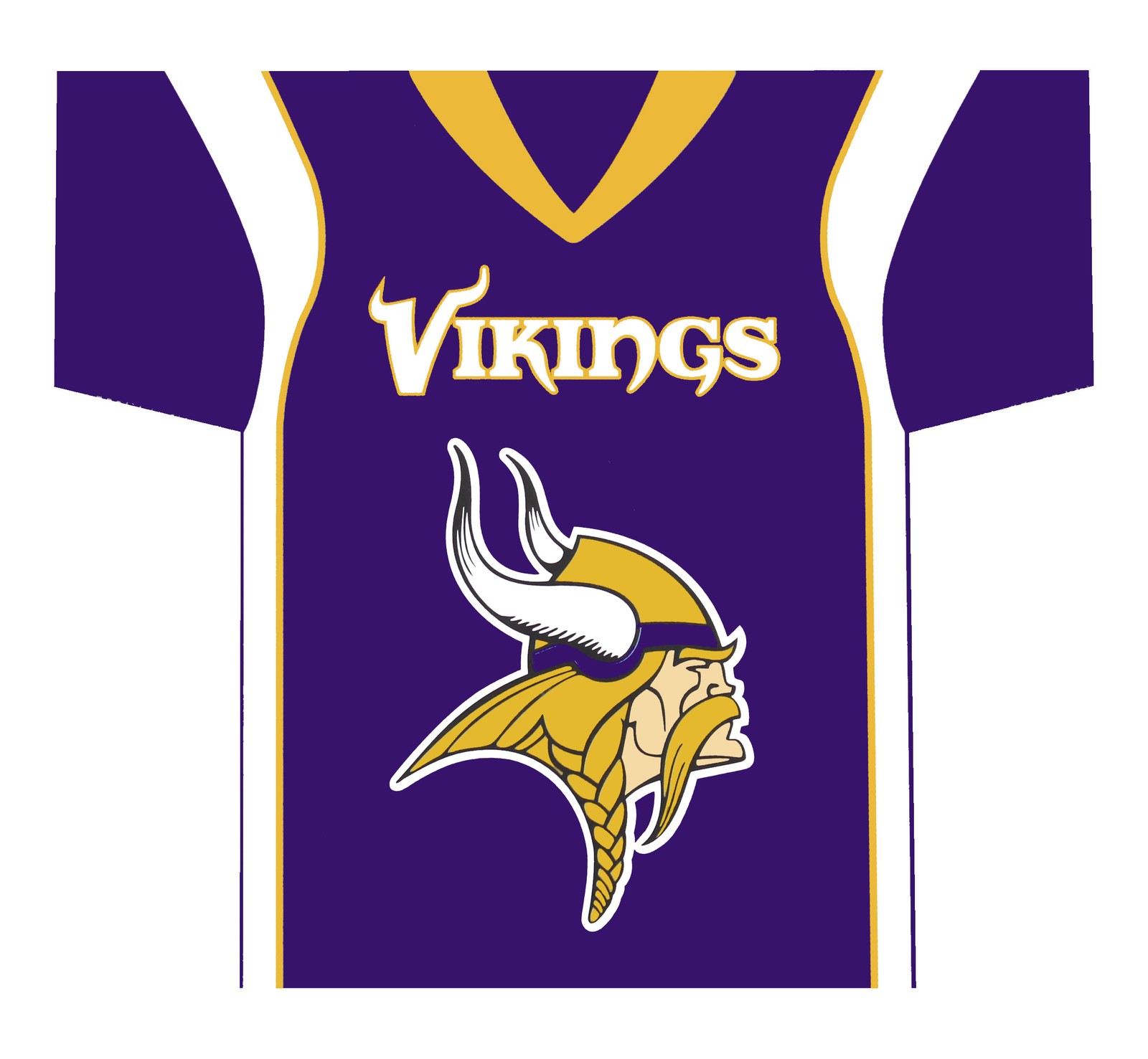 Миннесота Викингз - двусторонний домашний флаг из Джерси