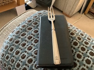 GWR Hotels. Roundel ( Art Deco) Fork. Silver Plate 7” Long. Elkington Plate.