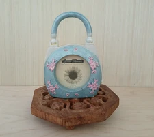 Special Moments Mini Picture Frame Purse Shape Textured Blue Gift Idea