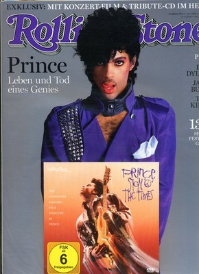 German ROLLING STONE magazine PRINCE cover story Ausg. #260/Juni 2016 NEU m. DVD