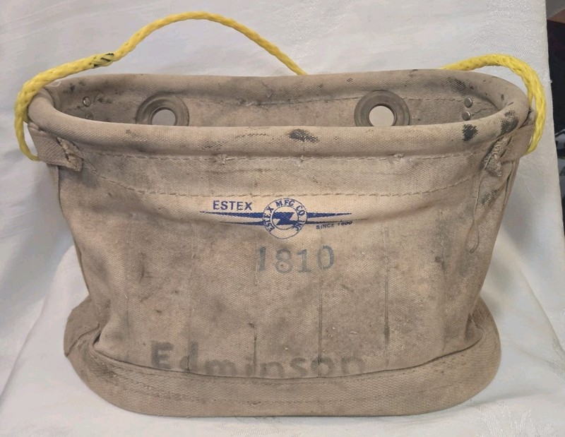 Vintage Estex 1810 Aerial Tool Bucket Pre Owned