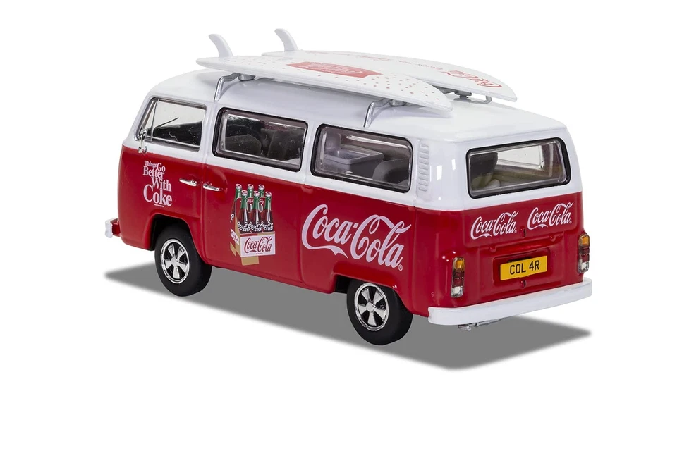 Corgi 1/43 Coca -Cola Volkswagen Camper Van T2 Bay Window Surf Van CORGI CAMPERV - Image 3 of 4